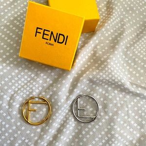 Fendi hoop earrings 😍